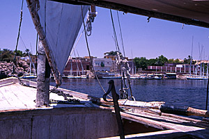Felucca on the Nile, Aswan, Egypt - Click to Zoom