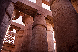 Great Hypostyle Hall, Karnak, Luxor, Aswan, Egypt - Click to Zoom