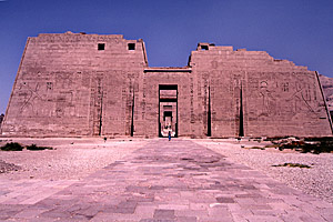 First Pylon, Medinet Habu, Thebes, Aswan, Egypt - Click to Zoom