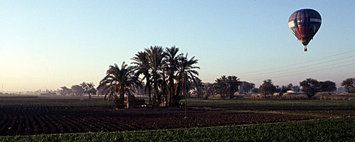 Dawn Hot Air Balloon Flight, Thebes, Aswan, Egypt - Click to Zoom