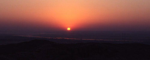 Sunrise over the Nile Valley, Thebes, Aswan, Egypt - Click to Zoom
