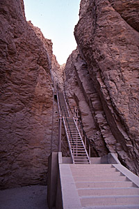 Entrance to Tomb of Tuthmosis III, Thebes, Aswan, Egypt - Click to Zoom