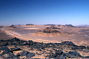 View of Hills, The Black Desert, 6th Oct, Egypt - Click to Zoom