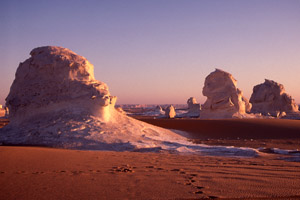 Formation at Dawn, The White Desert, 6th Oct, Egypt - Click to Zoom