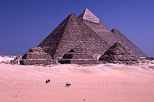 Pyramids of Giza, Cairo, Egypt - Click to Zoom