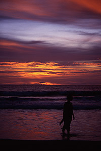 Sunset on the Beach, Ko Lanta, Krabi, Thailand - Click to Zoom